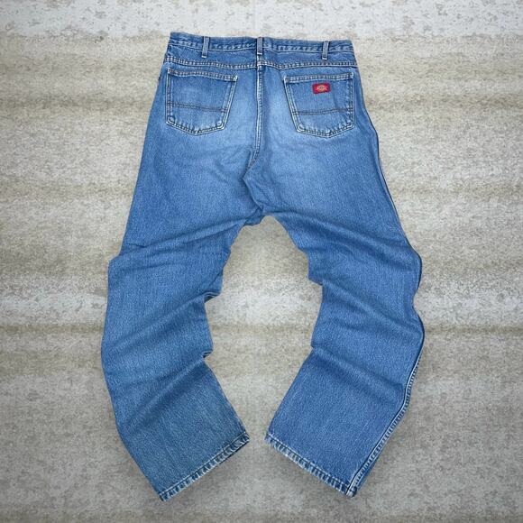 Dickies Other - Vintage Dickies Jeans Light Wash Work Wear Denim Red Label Relaxed Fit 90s